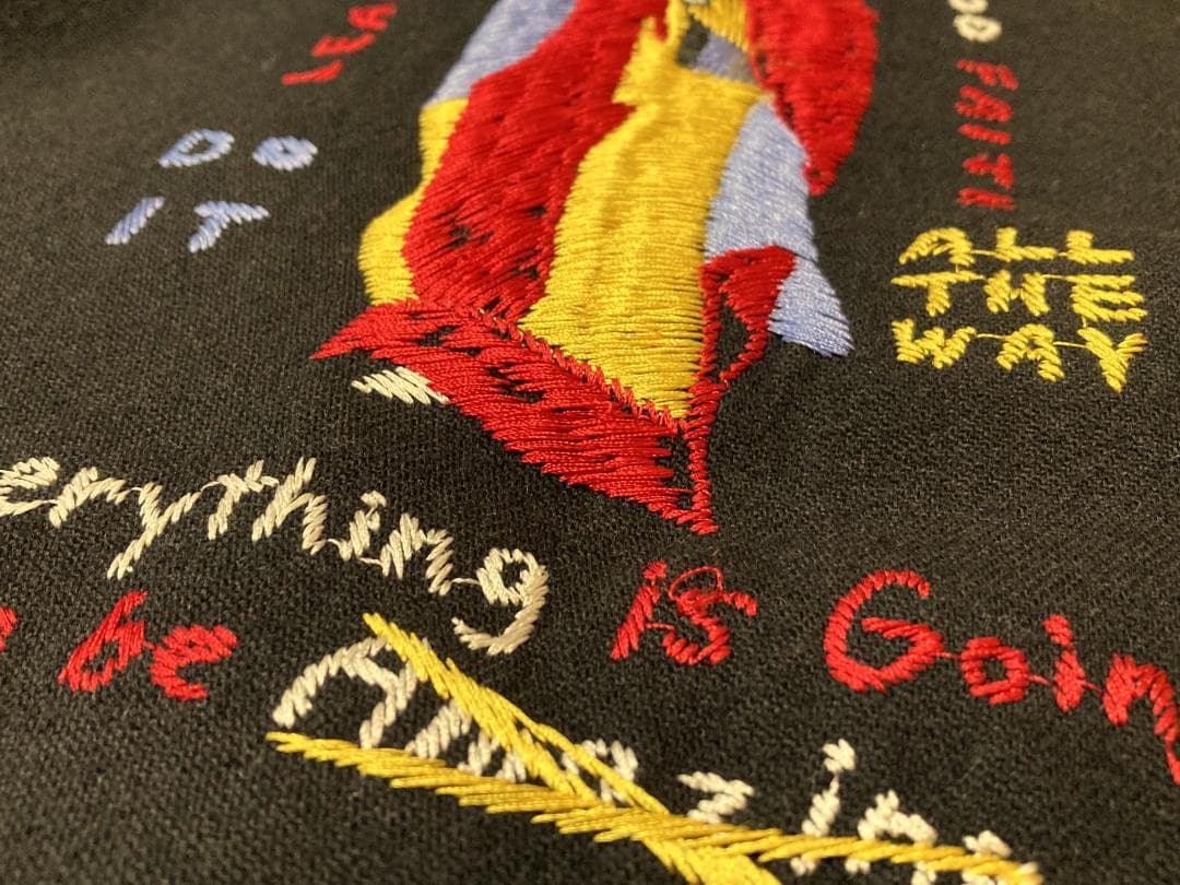 す*え様 RUDE GALLERY マリア 刺繍3 黒 ジャケット ウール カバ