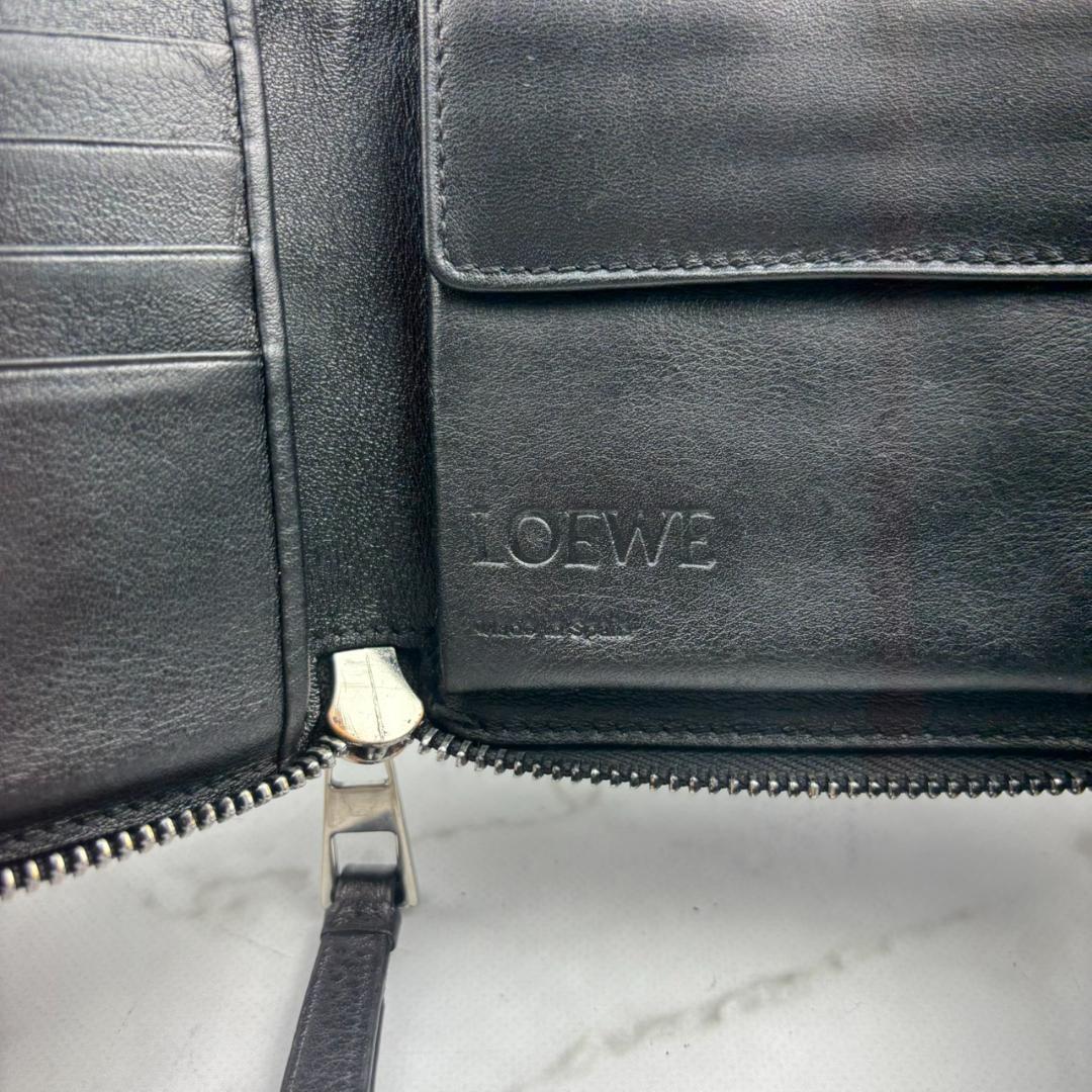 【極美品】LOEWE⭐ロエベ【アナグラム】パズル 財布 ラウンドジップ ブラック