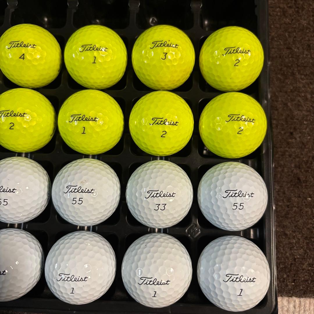 5*ー様 ロストボール　美品　タイトリスト　PRO V1 イエロー12球　白12