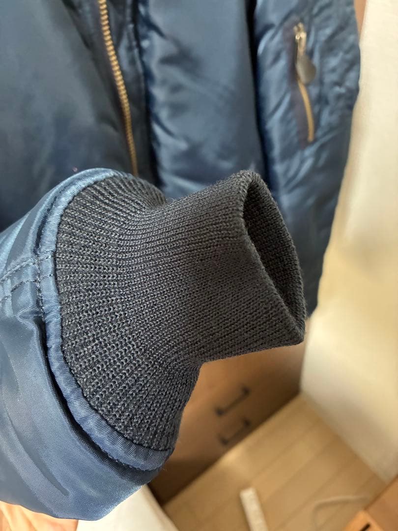 SCHOTT TYPE MA-1 フライトジャケットネイビーM