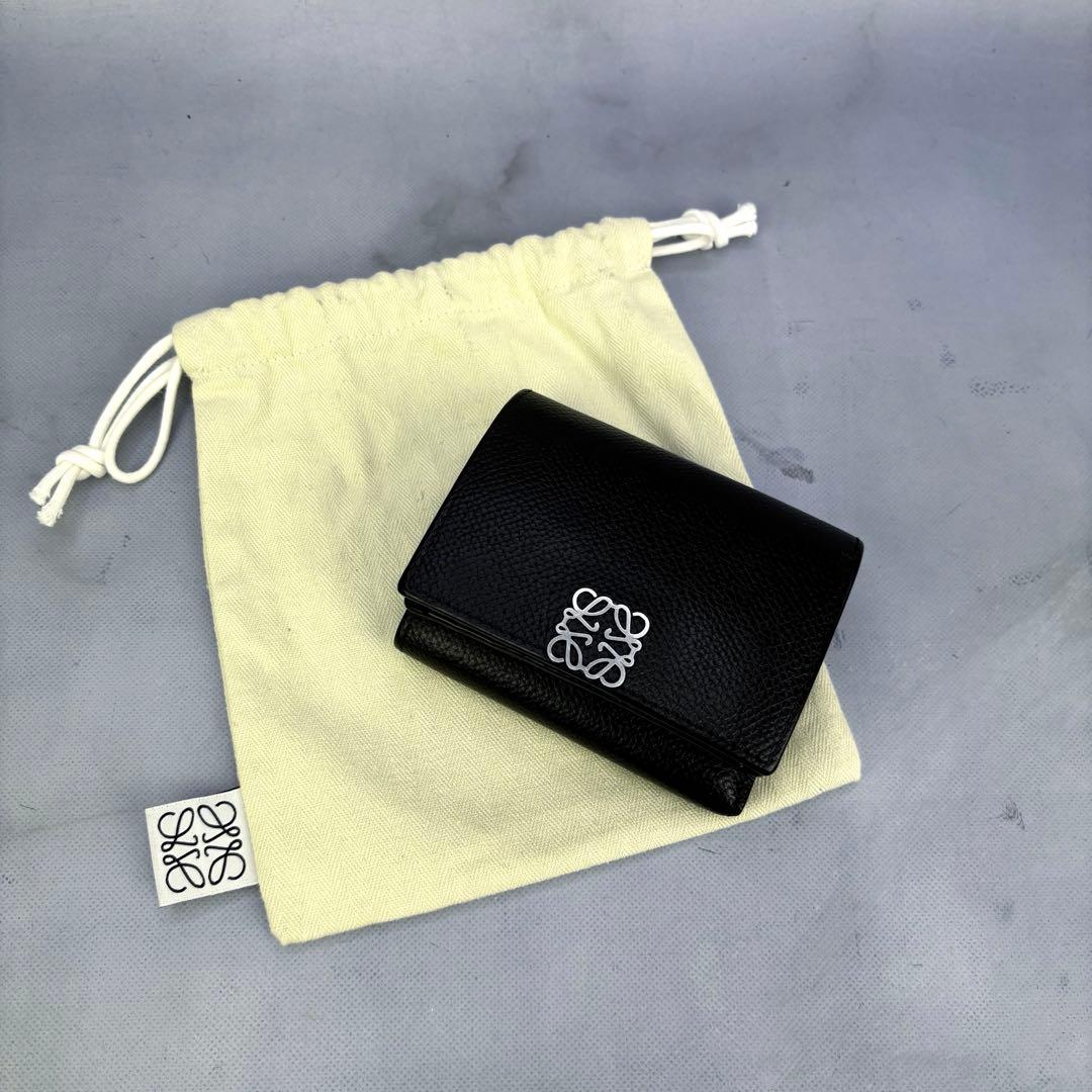 ⭐️極美品⭐️LOEWE アナグラム トライフォールド ウォレット三つ折り財布
