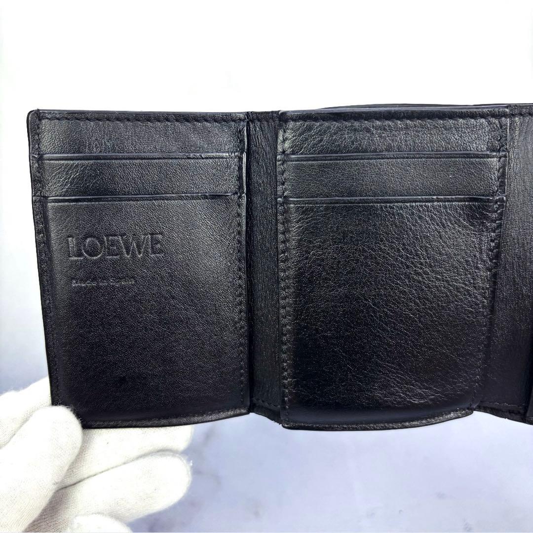 ⭐️極美品⭐️LOEWE アナグラム トライフォールド ウォレット三つ折り財布