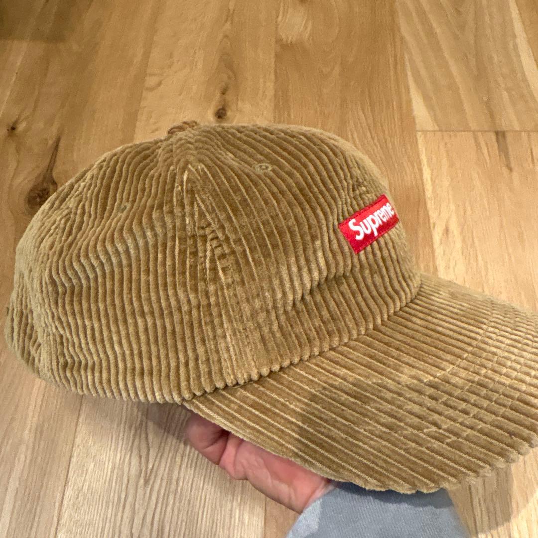 supremeシュプリームキャップコーデュロイ茶色ブラウン本店購入レア状態良好