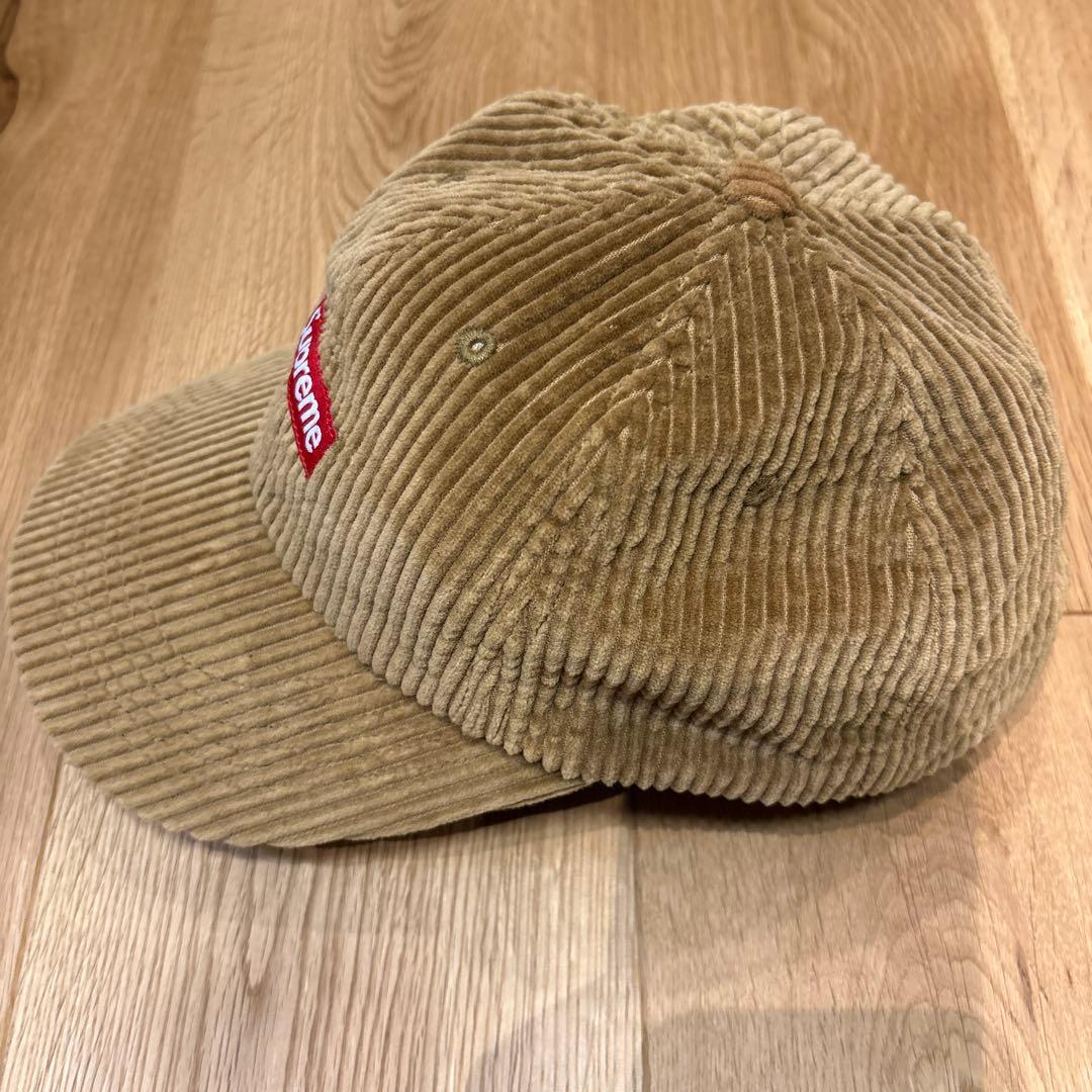 supremeシュプリームキャップコーデュロイ茶色ブラウン本店購入レア状態良好