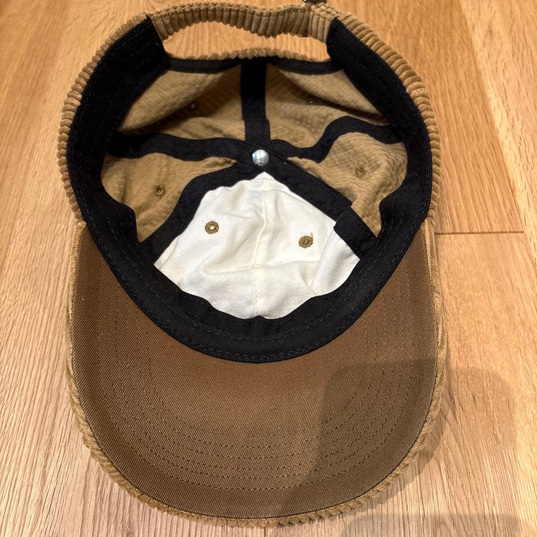 supremeシュプリームキャップコーデュロイ茶色ブラウン本店購入レア状態良好