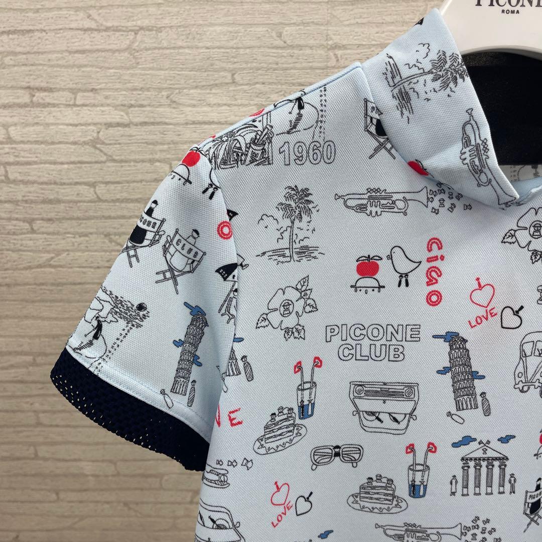 PICONE プリント柄 Tシャツ サイズM