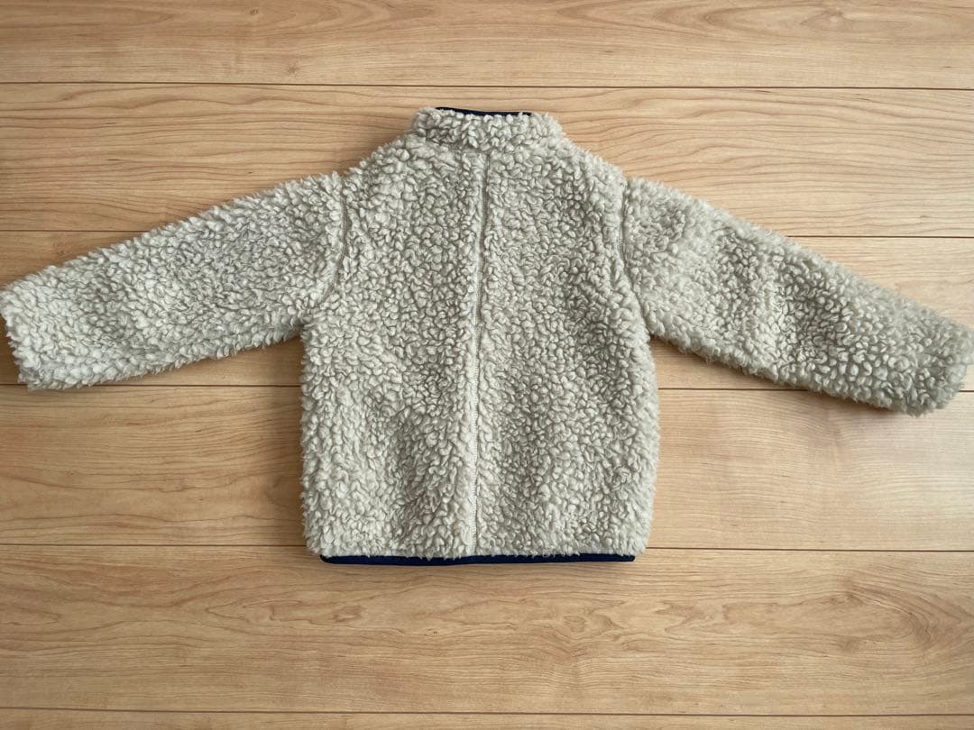 patagonia フリースジャケット 3T クリーム色