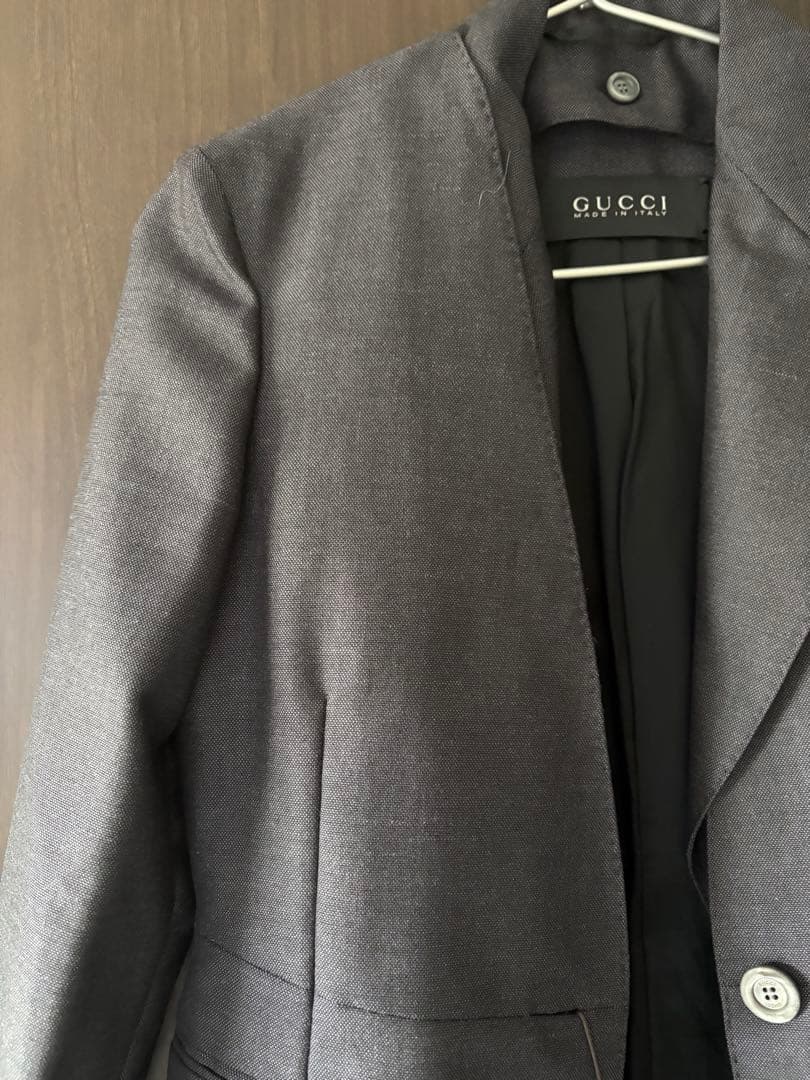 未使用GUCCI グレー テーラードジャケット