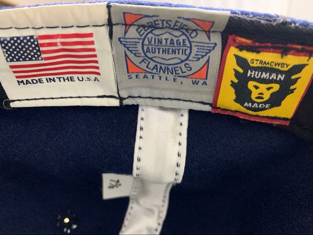 激レア　Human Made エベッツフィールドフランネルズ　コラボ　キャップ