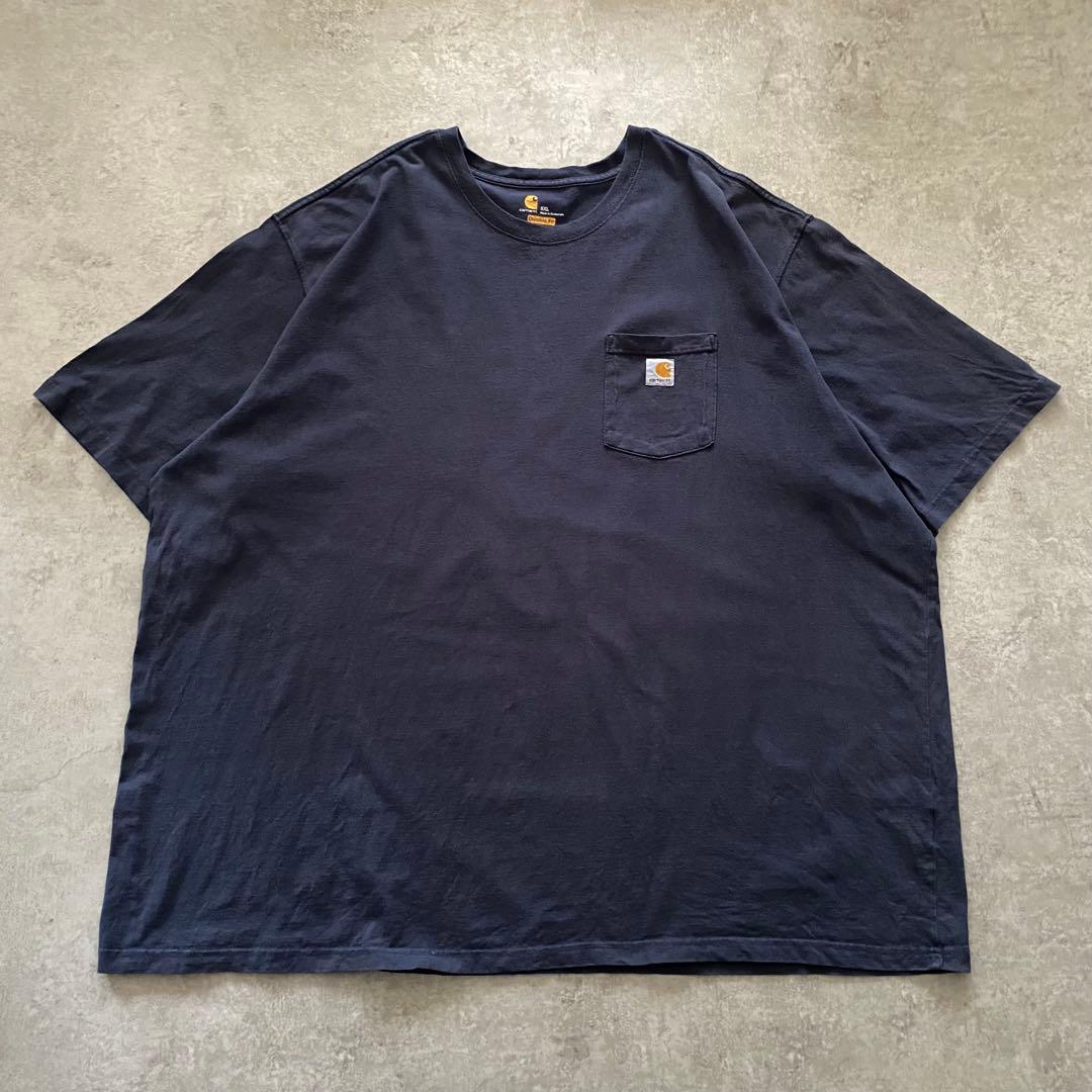 Carhartt K87ポケットTシャツ 5XL ビッグサイズ ワンポイント