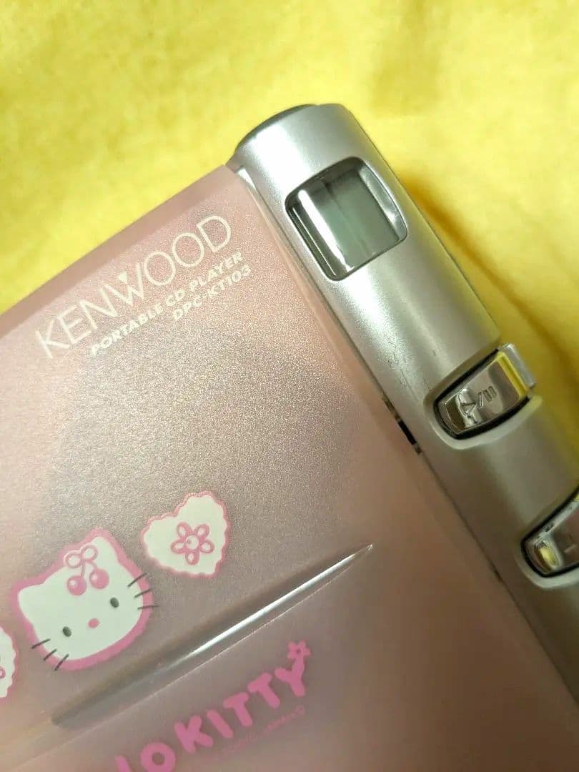 KENWOOD ハローキティ ポータブルCDプレーヤー 動作 未確認　レトロ