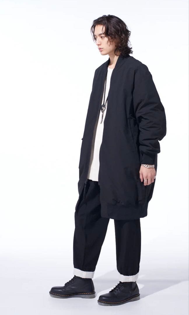 m*y様 S'YTE 今季　ロング丈 リバーシブルジップアップジャケット