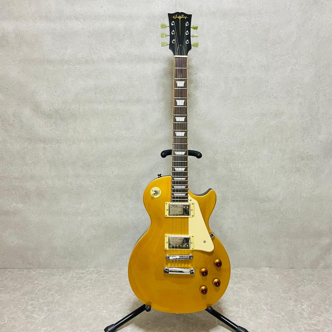 超美品　Glory グローリー　レスポール　ゴールド　エレキギター
