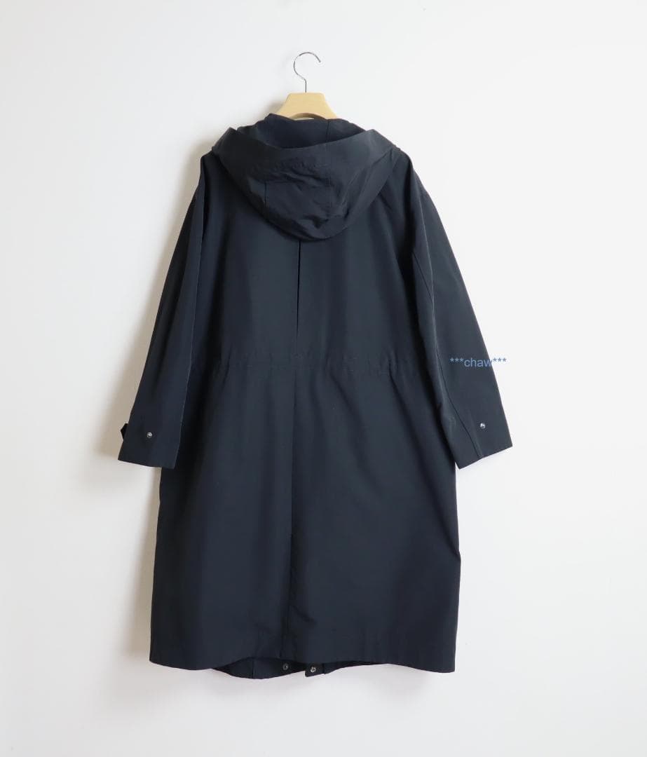 theory luxe 21AW ウォッシャブル モッズコート　ブラック