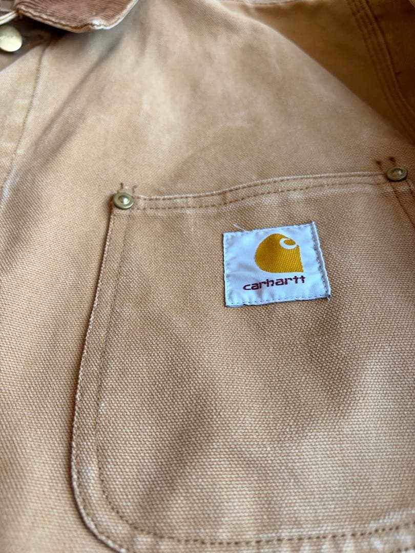 80-90s carhartt カーハート ミシガンチョアコート 希少 裏地無し
