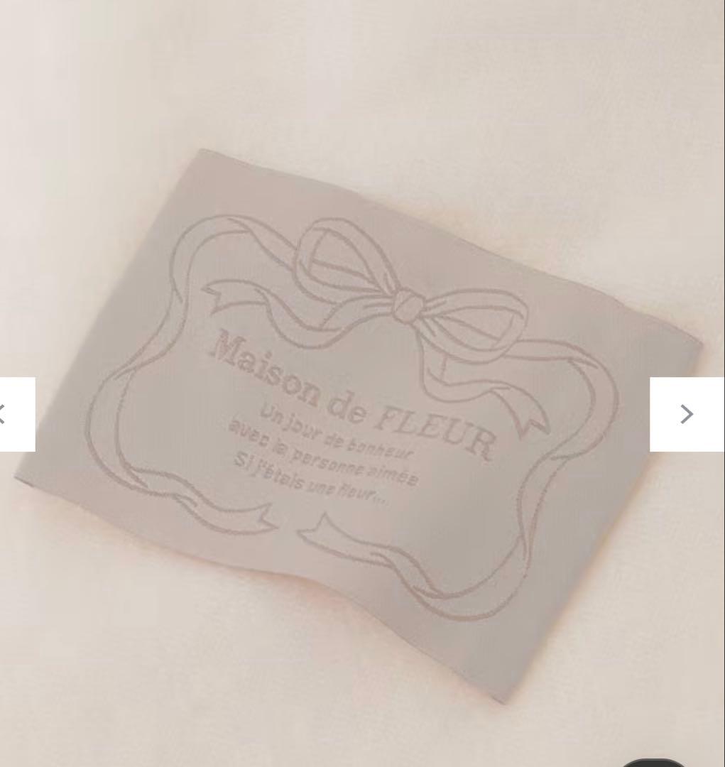 Maison de FLEUR メゾンドフルール リボン付ストール マフラー