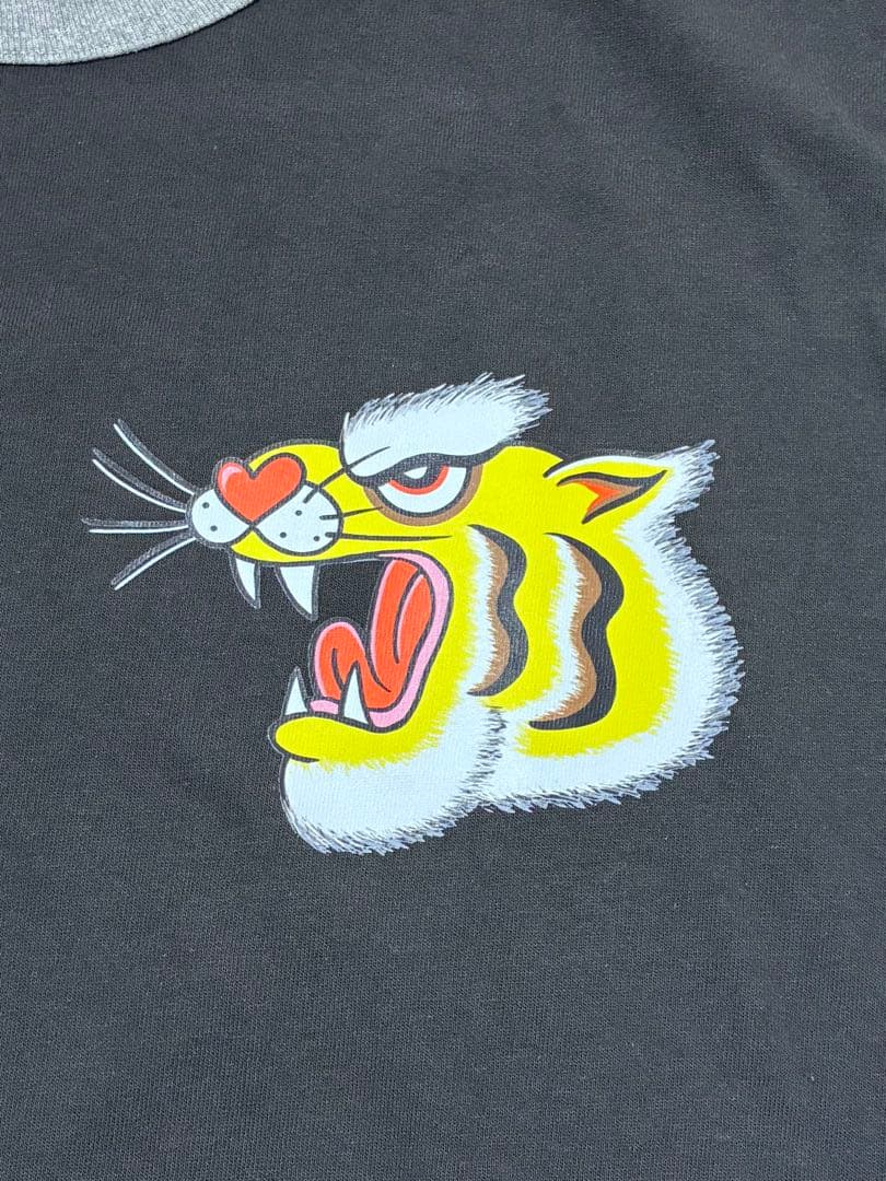 虎 スカジャン オリジナル プリント Tシャツ クリームソーダ ロカビリー