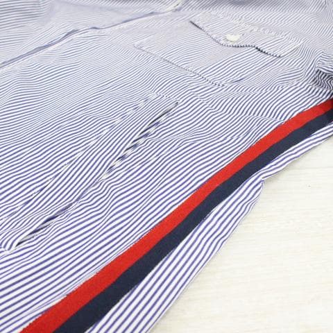 ◇GUCCI コットンジップ ブルゾン ストライプ 304812 Z0273