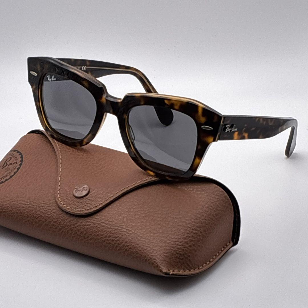 美品 Ray-Ban サングラス RB2186 STATE STREET べっ甲