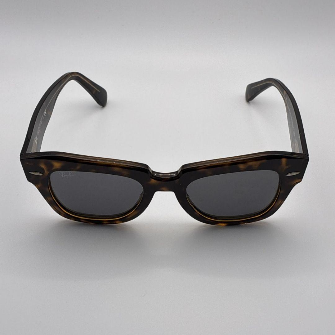 美品 Ray-Ban サングラス RB2186 STATE STREET べっ甲