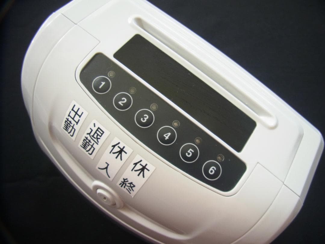 タイムレコーダーVT-1000 良品（動作品）タイムカード100枚インクリボン