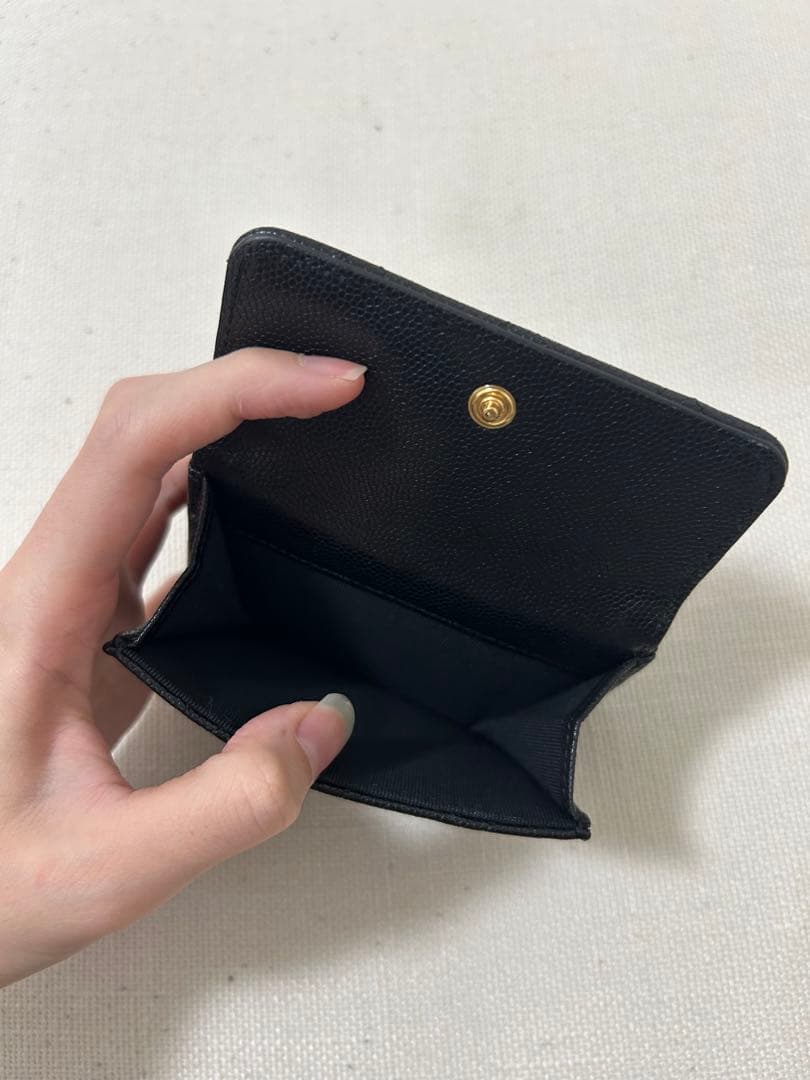 【新品未使用】 シャネル スモール ウォレット マトラッセ 三つ折り財布