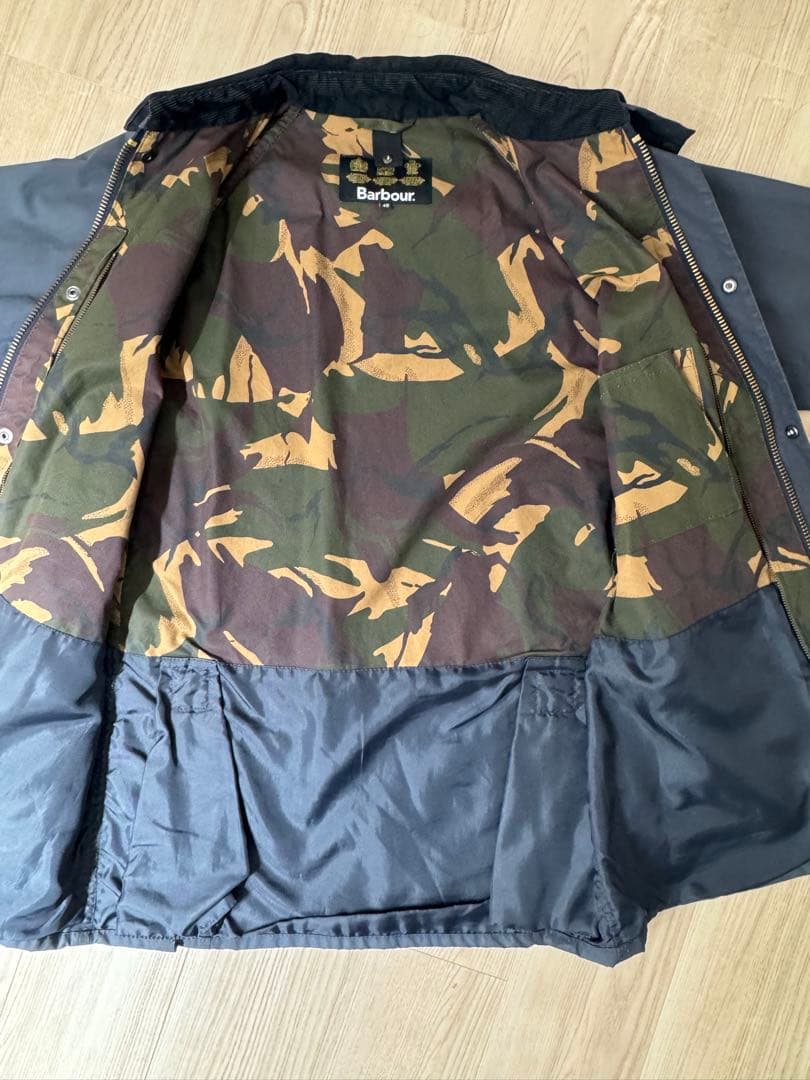 ケ*ピ様 【最終値下げ】Barbour ジャケット　ワックス抜き　ネイビー　40