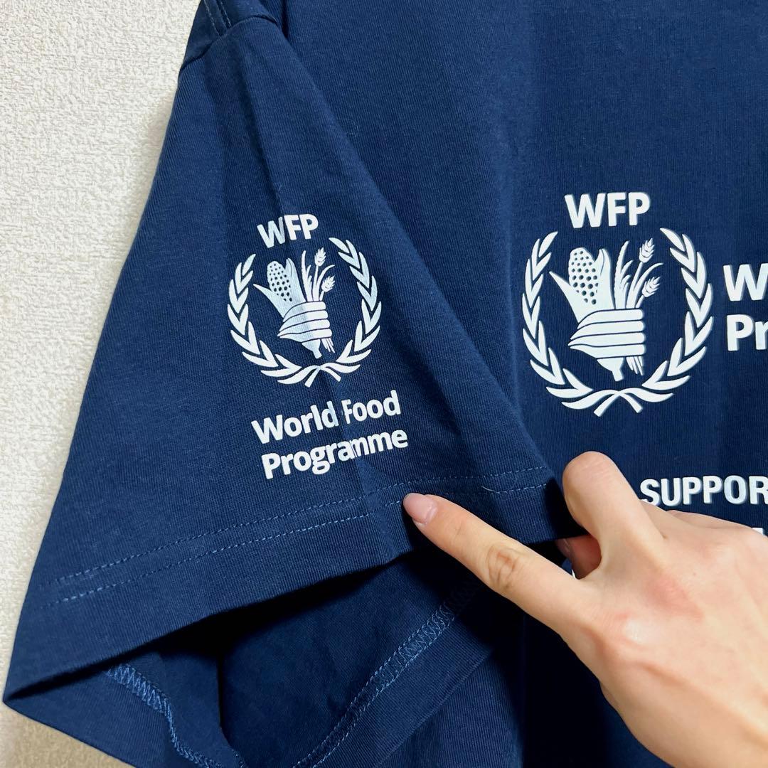 BALENCIAGA × WFP UNISEXロゴTシャツ ネイビー 新品