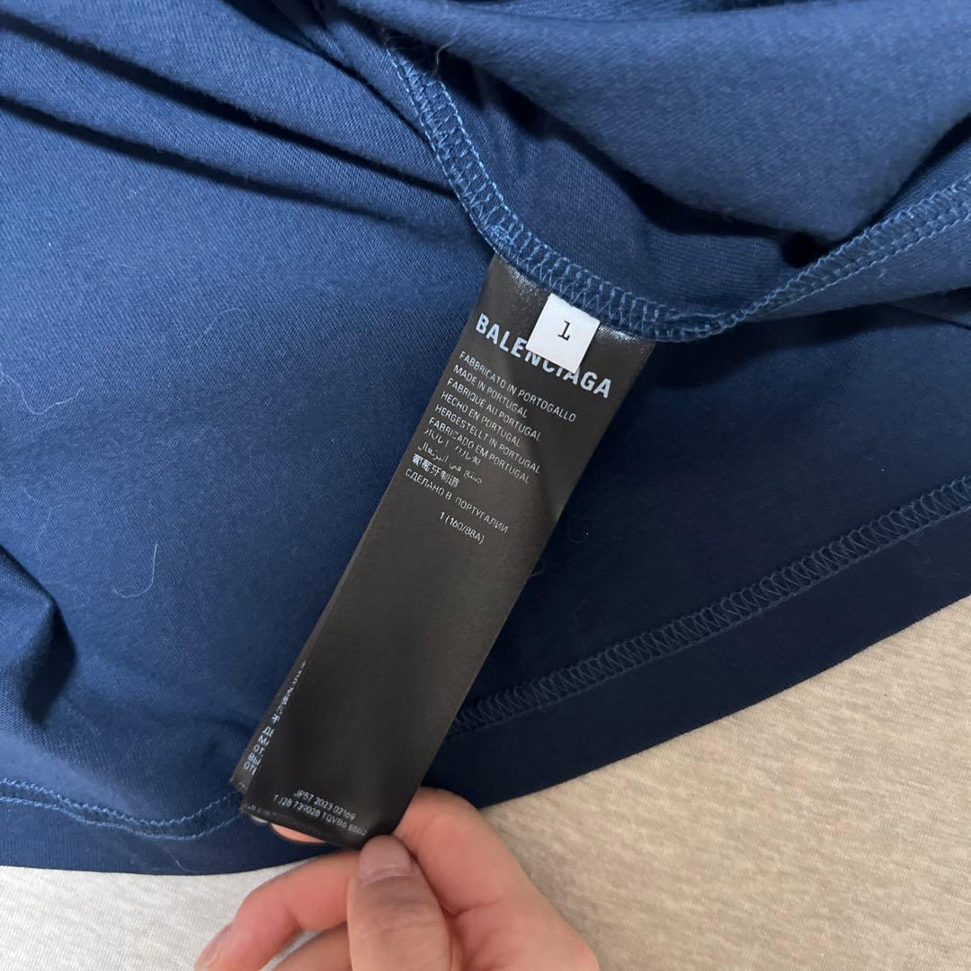 BALENCIAGA × WFP UNISEXロゴTシャツ ネイビー 新品
