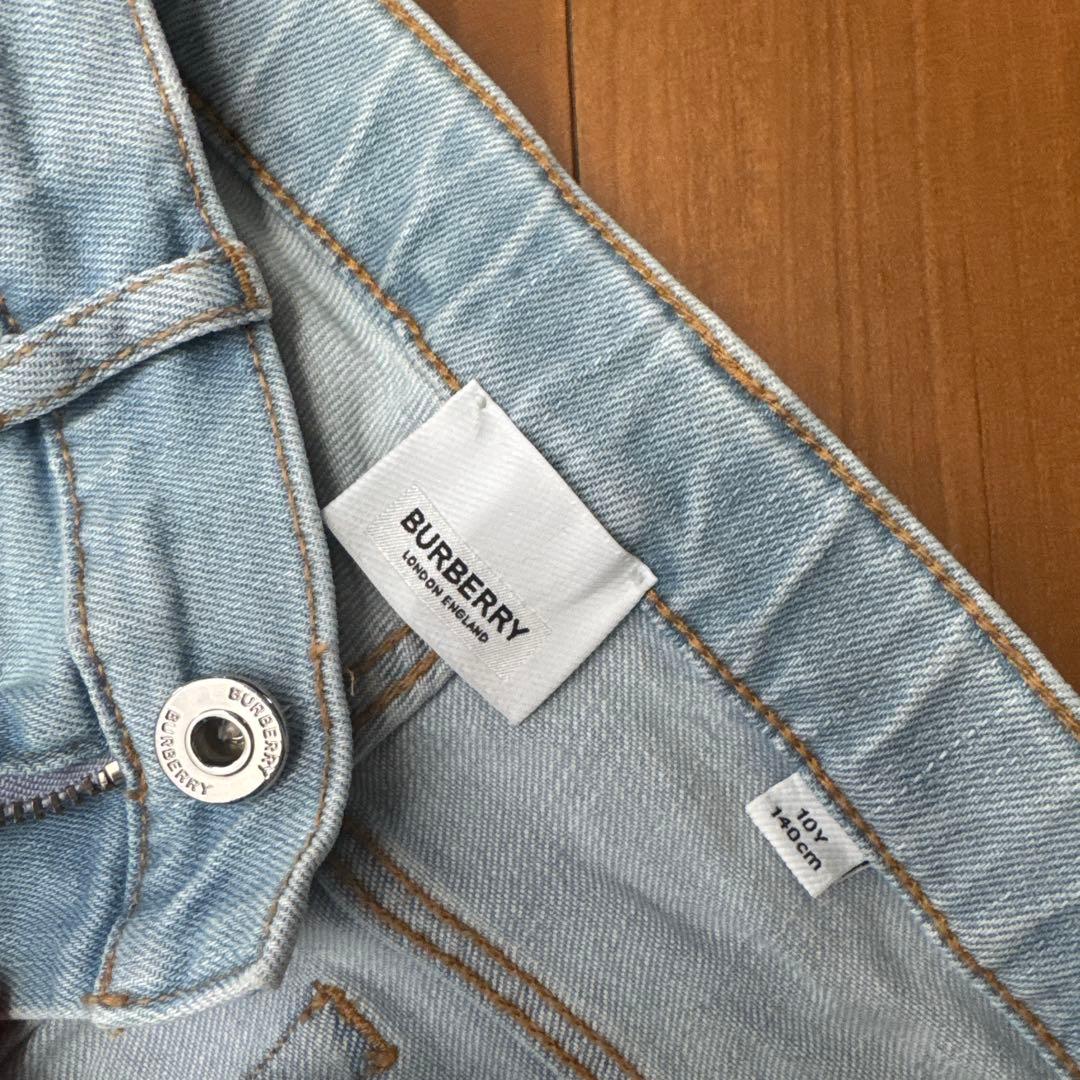 BURBERRY ロゴ刺繍 デニムパンツ 140cm