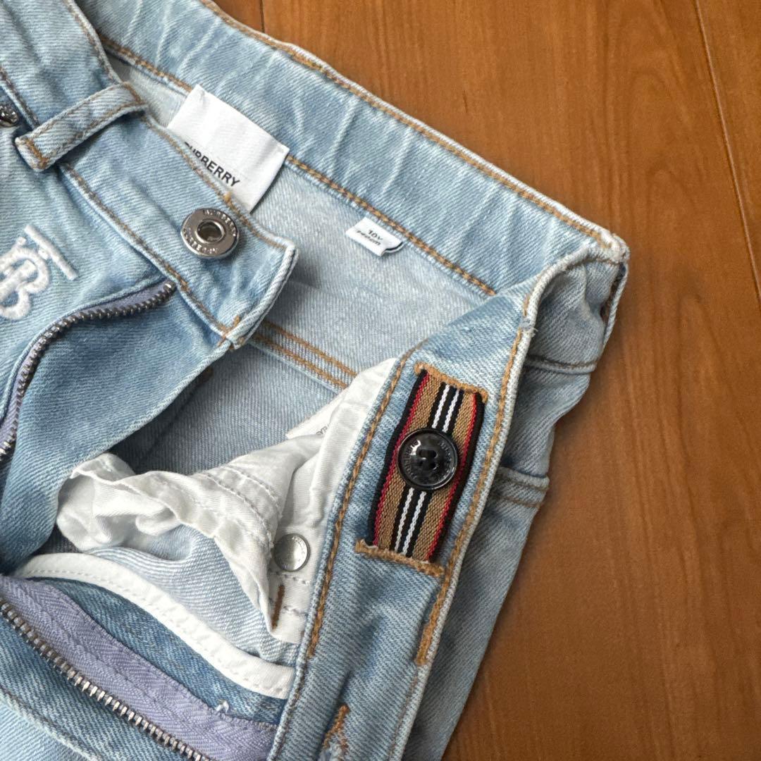 BURBERRY ロゴ刺繍 デニムパンツ 140cm