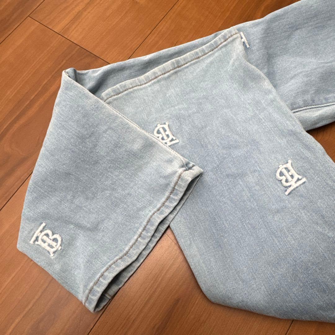 BURBERRY ロゴ刺繍 デニムパンツ 140cm