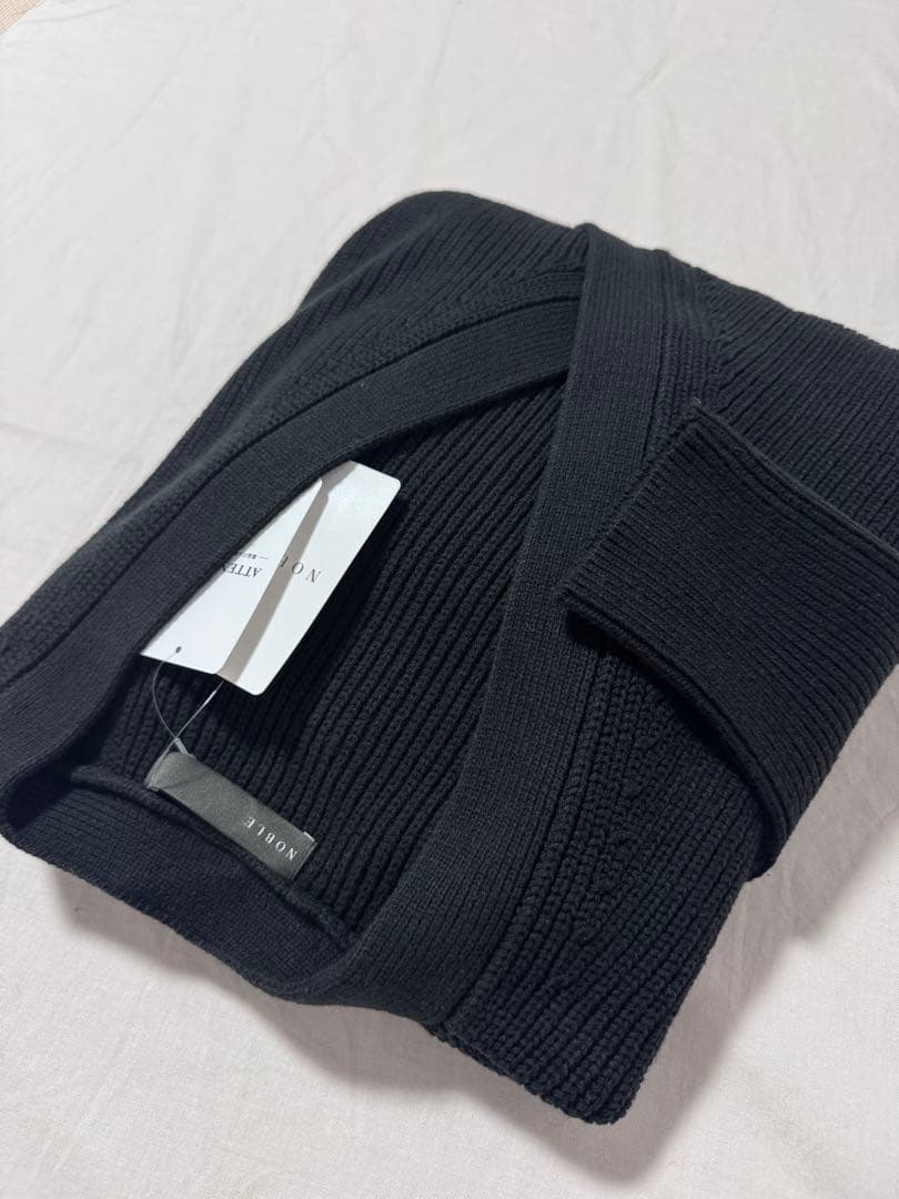 新品 NOBLE 片畦カシュクール風プルオーバー