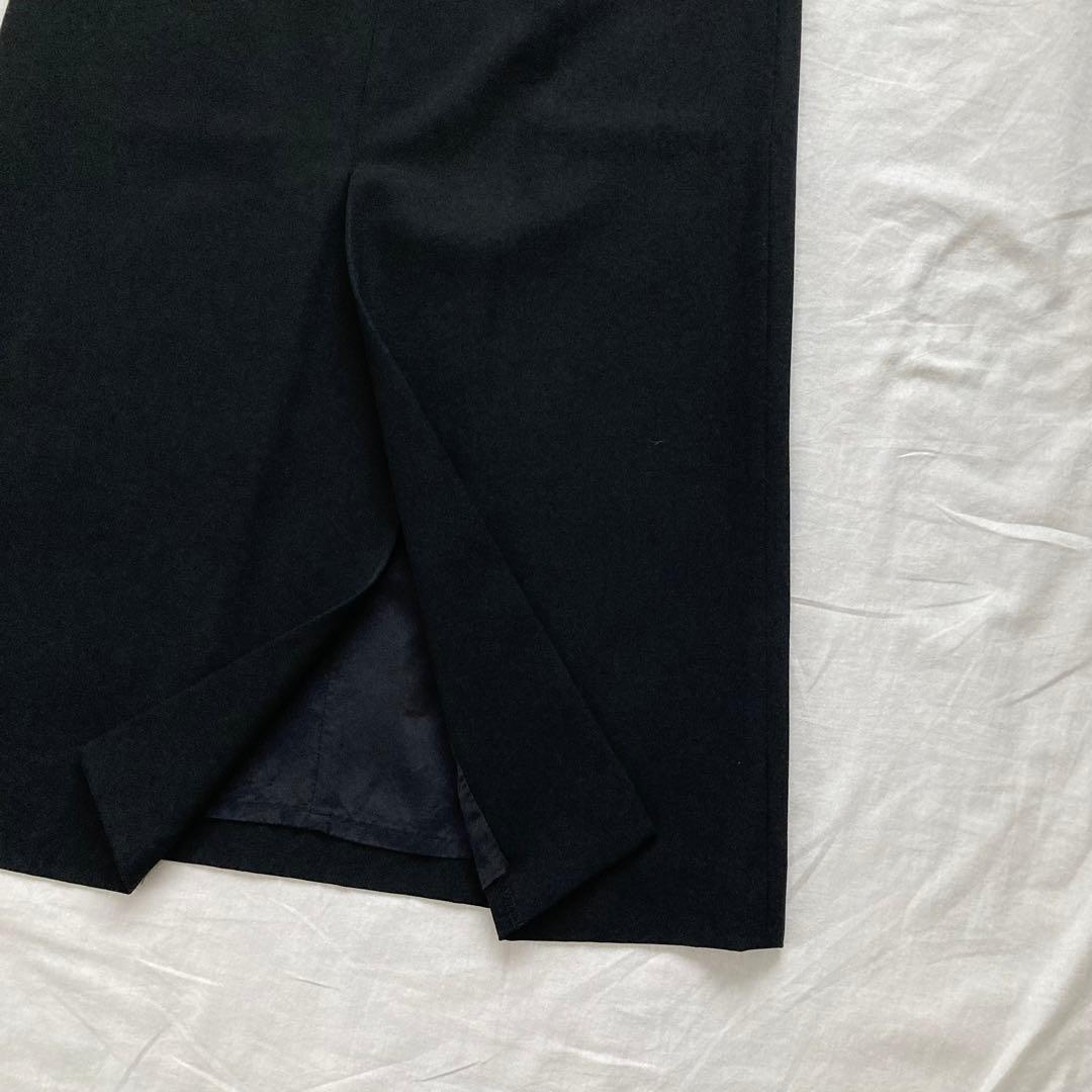 美品✨ISSEYMIYAKE イッセイミヤケ　ブラック　スリット　ロングスカート
