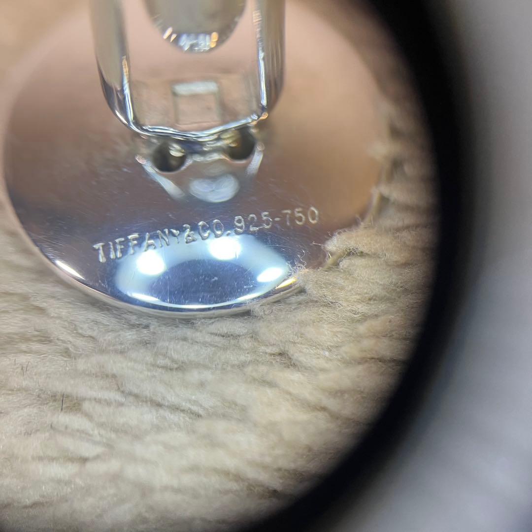 ティファニー TIFFANY&CO ボタンモチーフ カフス 925 750