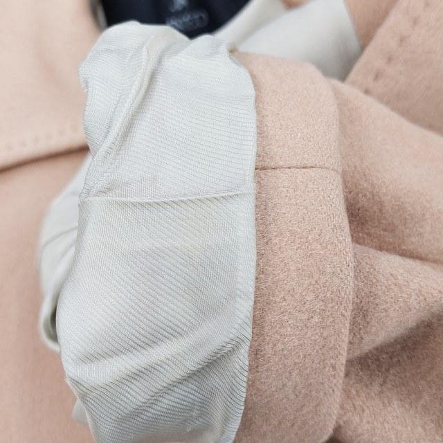 【美品】INED　カシミヤ100％　ロング　チェスターコート　裏レース　ベージュ