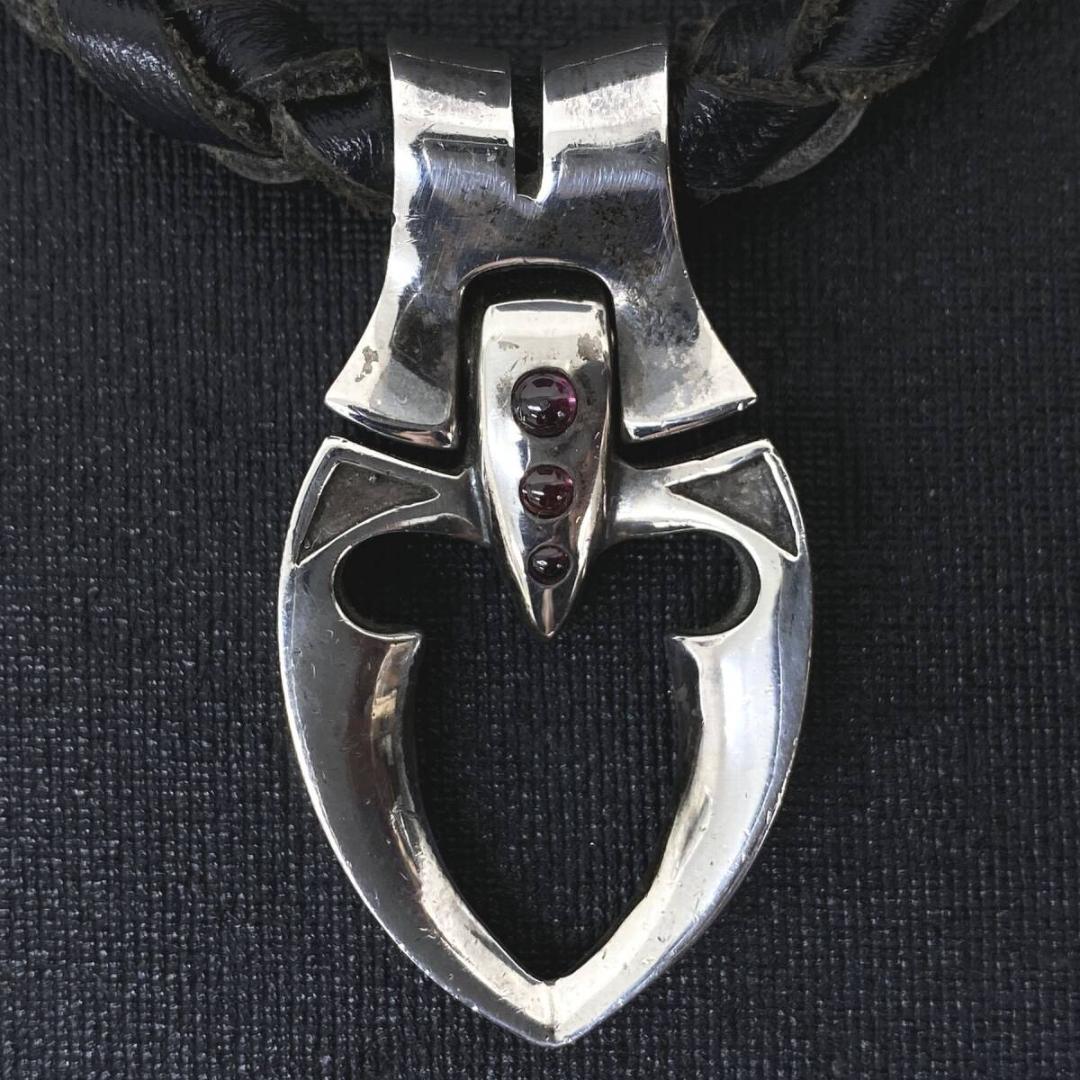 Soul Fetish シルバー クローペンダント レザー ネックレス 58cm