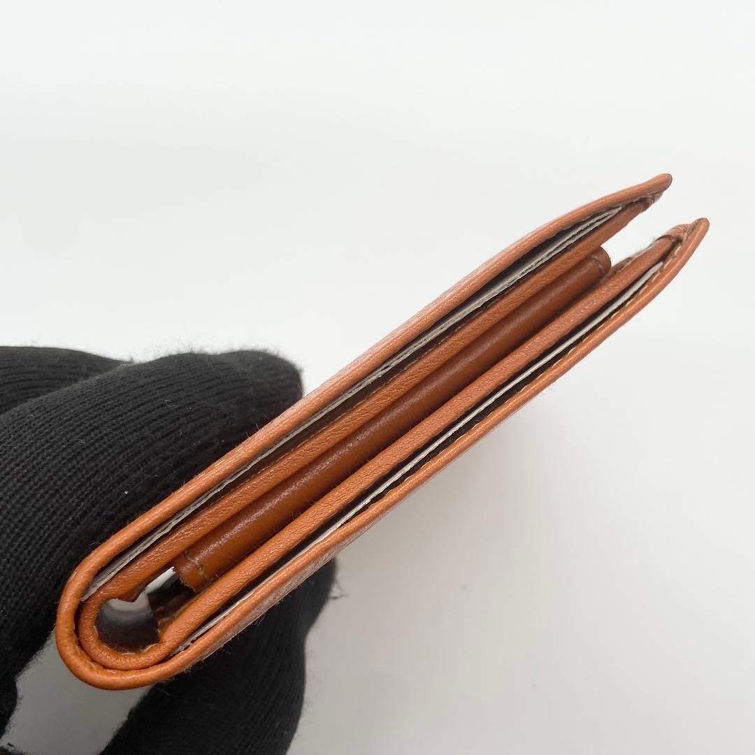 新品未使用　イルビゾンテ　折り財布　ロゴ刻印　ヤキヌメ　イタリア製