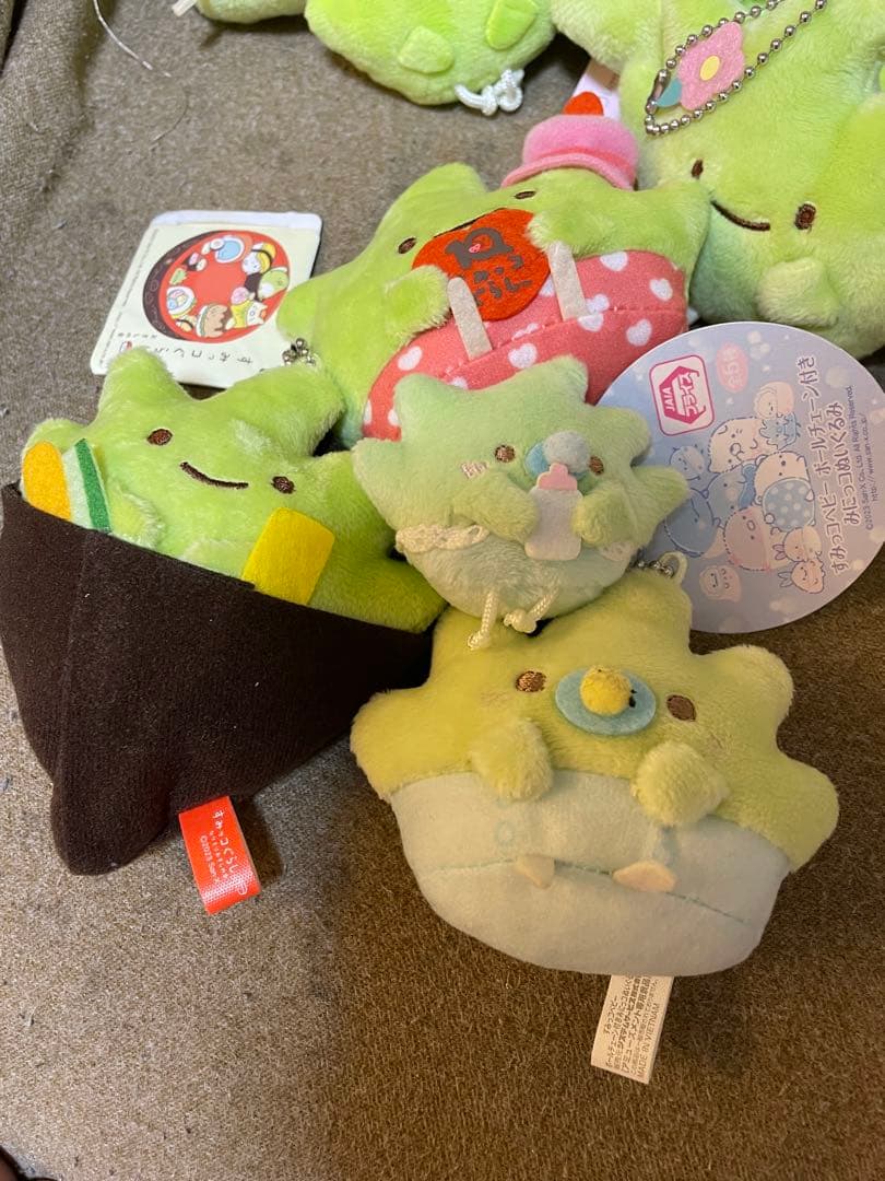 公*o様 【まとめ売り】すみっコぐらし　ざっそう　ぬいぐるみ　パペット　がま口