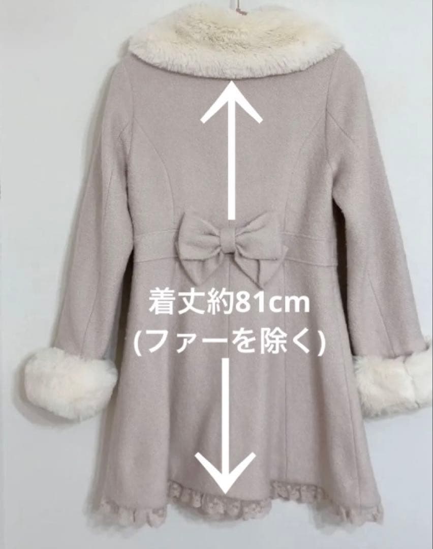 【正規品】LIZLISA Aライン バックリボンコート♡PINK♡完売品♡