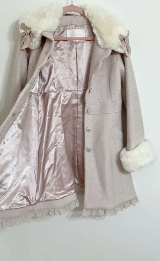【正規品】LIZLISA Aライン バックリボンコート♡PINK♡完売品♡