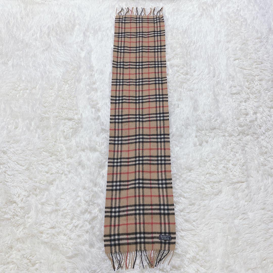 Burberrys バーバリー カシミヤマフラー カシミヤ100% 英国製