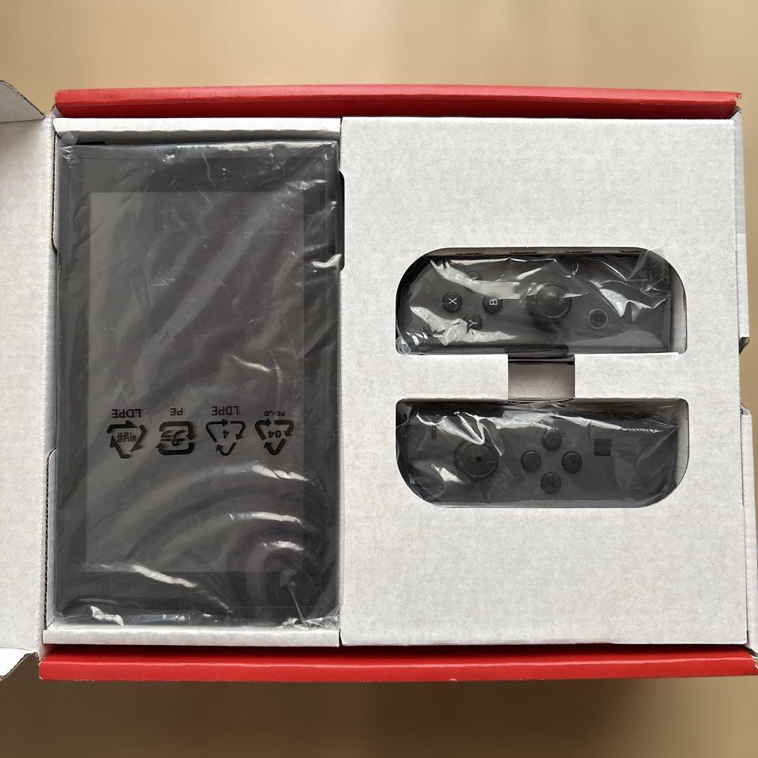 【美品】Nintendo Switch本体グレー(箱付き)