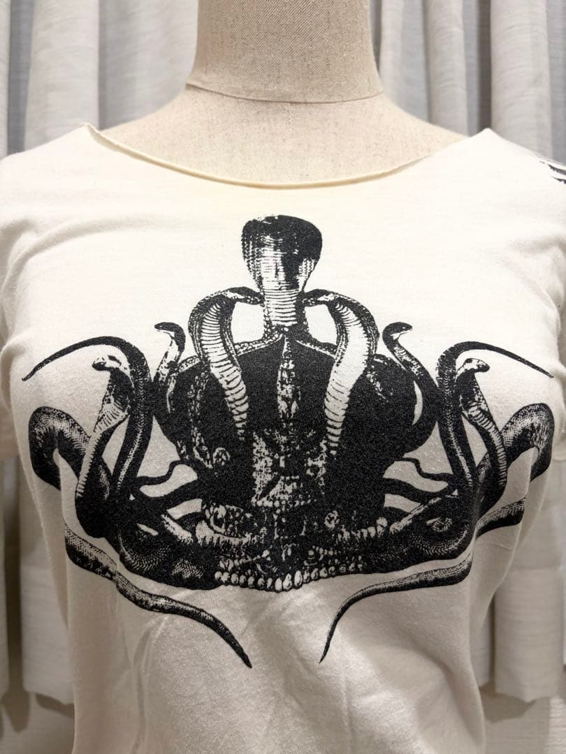 希少 LGB ルグランブルー HSC ラメ スカル 英字 蛇 tシャツ