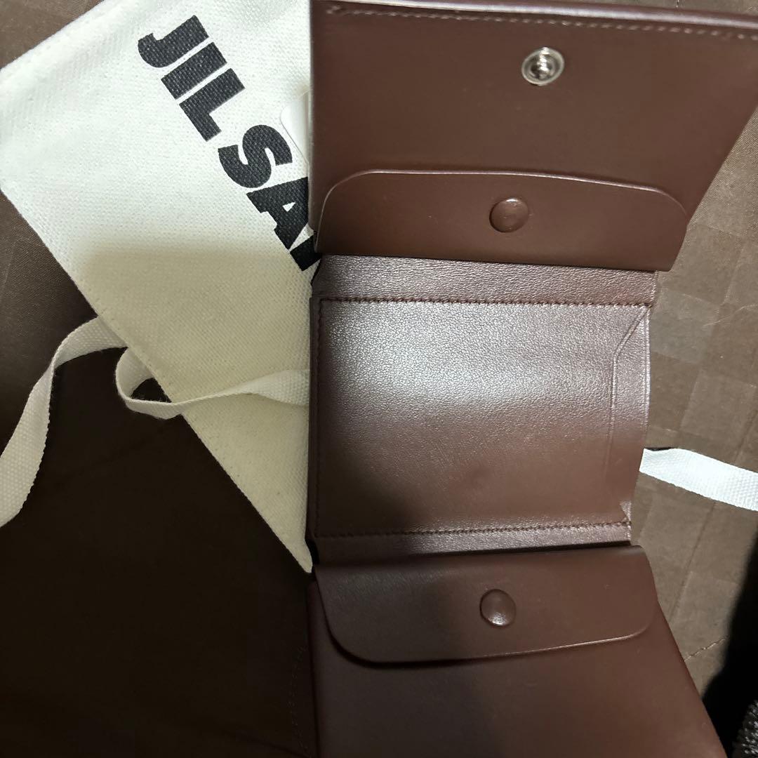 か*い様 JIL SANDER ブラウン 三つ折り財布