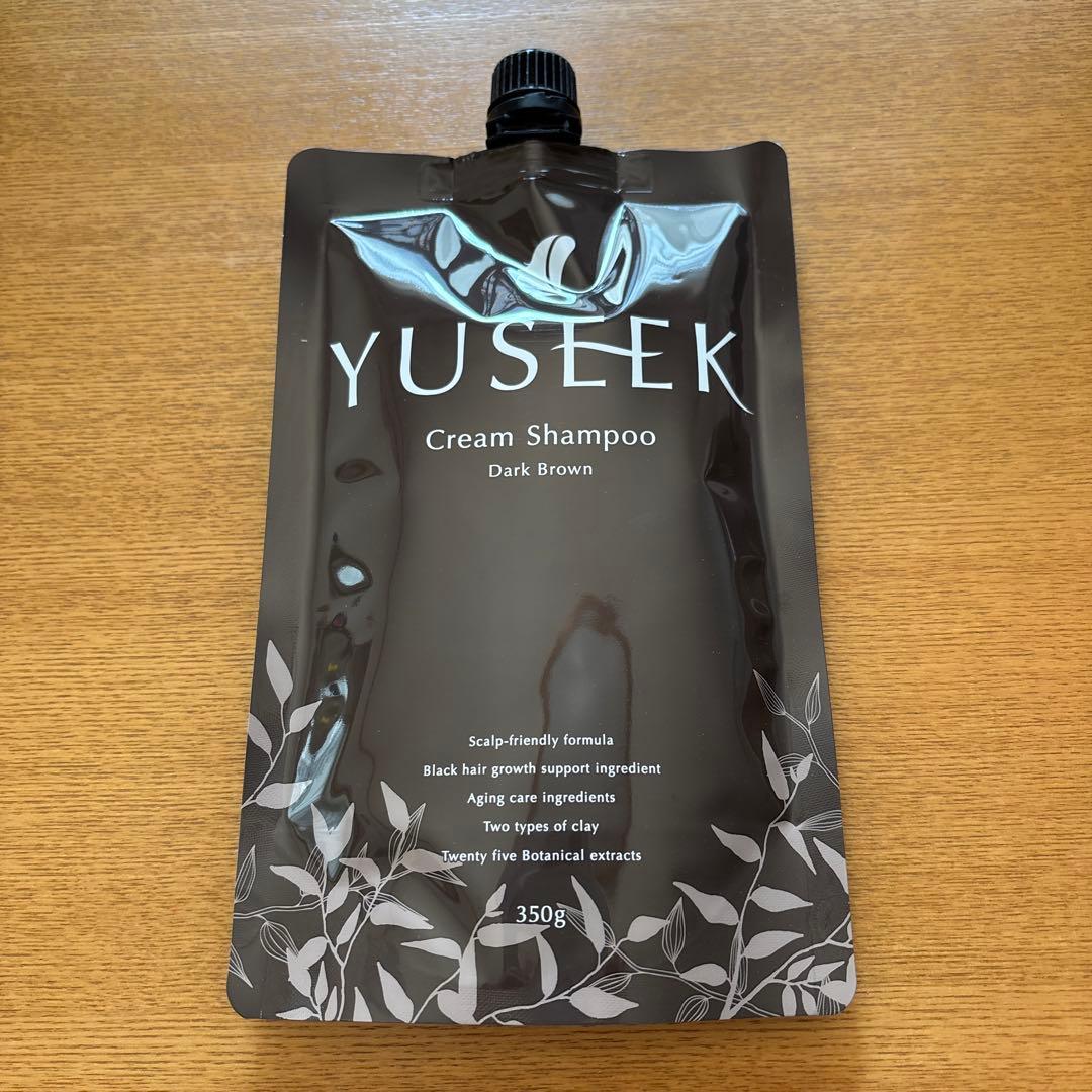 YUSEEK Cream Shampoo ダークブラウン 350g×2個セット