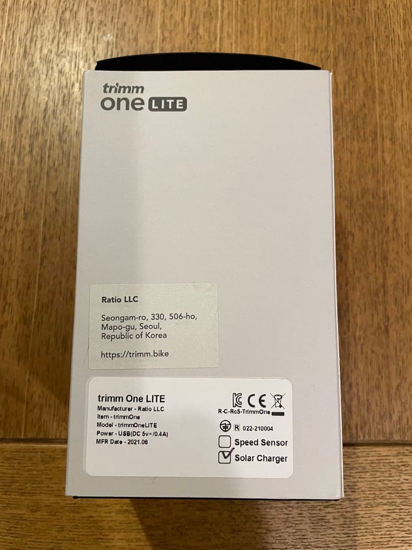 TRIMMONE LITE サイクルコンピューター 3.2インチ ソーラー充電