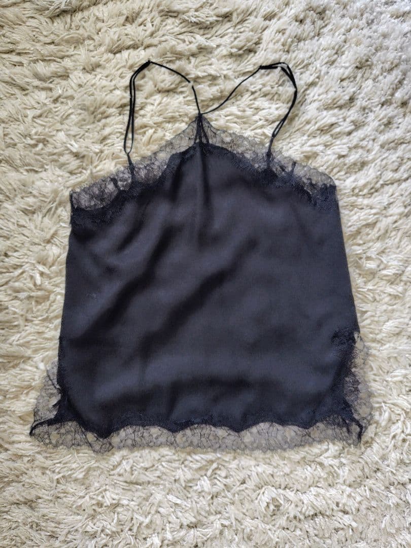 【新品】VERMEIL Par iena ブライトツイルレースキャミ