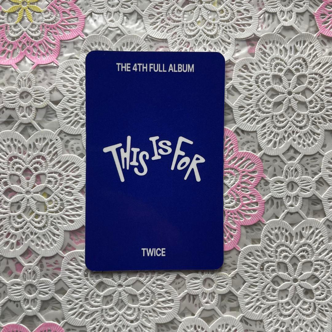 TWICE THIS IS FOR 事前収録 限定 トレカ ツウィ