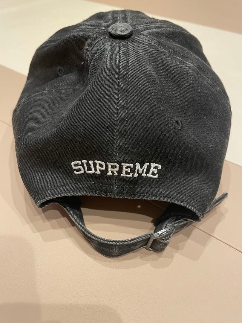 Supreme ブラック キャップ　Sロゴ